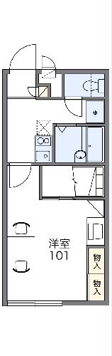 レオパレスクレール黒野の間取り