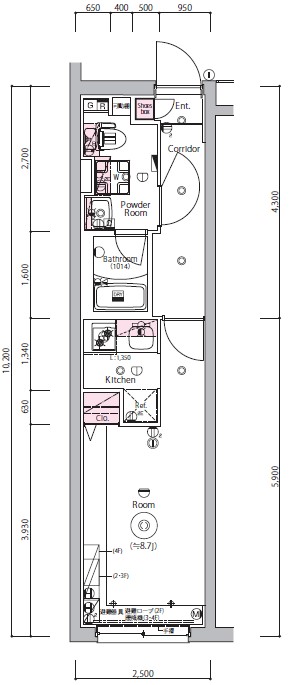 SYNEX NISHI-OIの間取り