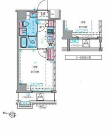 ジェノヴィア横浜鶴見市場スカイガーデンの間取り