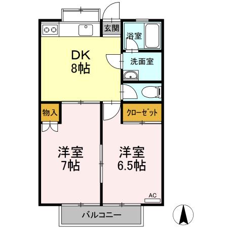 グリーンサイド大岩の間取り