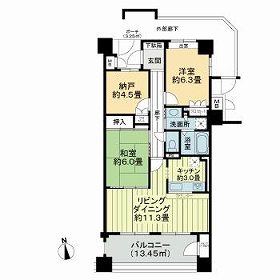サーパス今泉第2の間取り