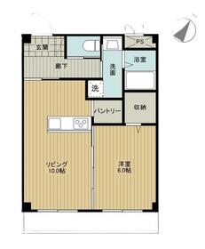 利右衛門参番館・306号室の間取り