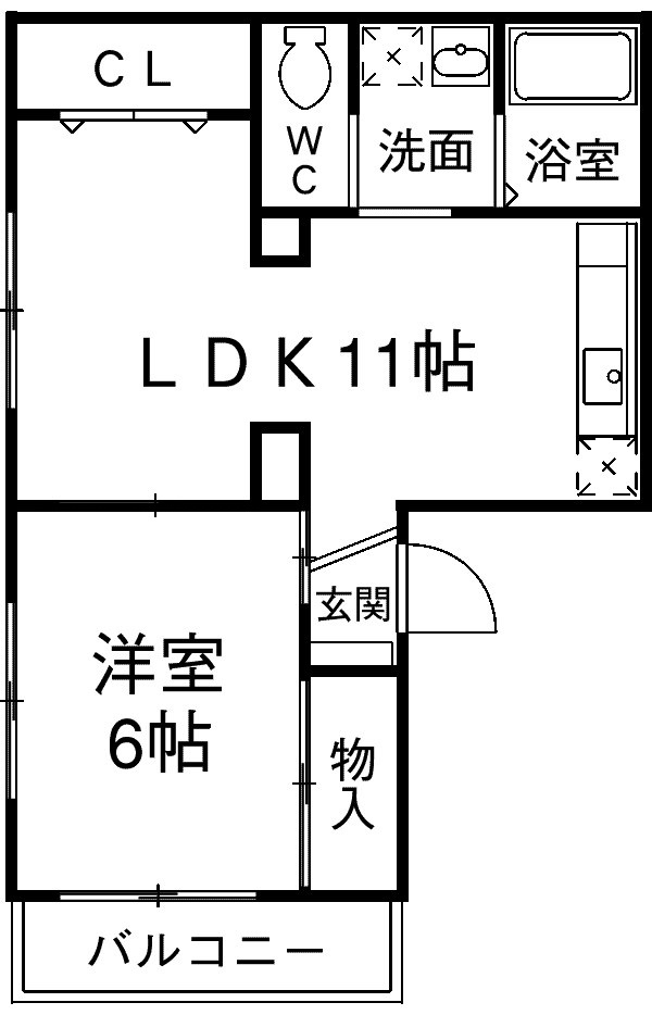 ジュネス藤の間取り