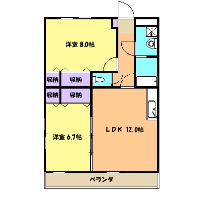 千寿パレスの間取り