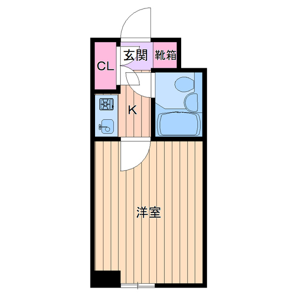 ビバハイム・204号室の間取り