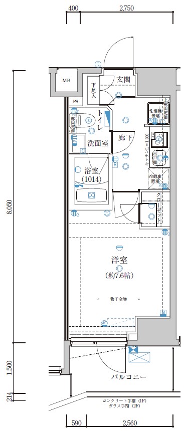 LEXE長原の間取り