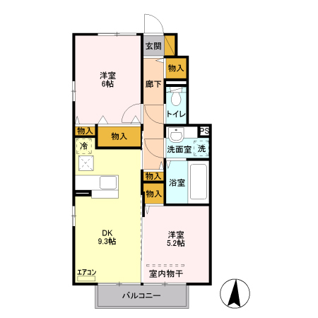 メゾン・ド・リリーフ Bの間取り