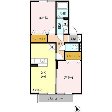 フリージアMの間取り