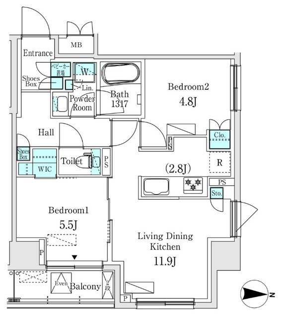 ASMACI MAISON両国Ⅰの間取り