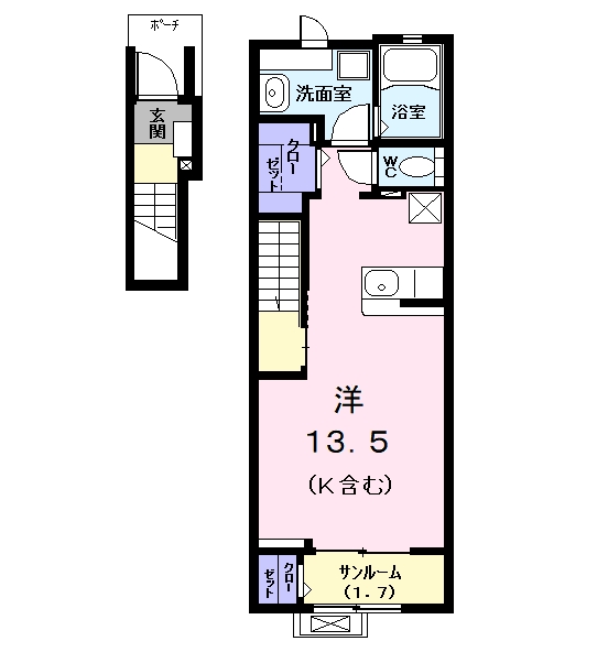 シャノワール・02020号室の間取り