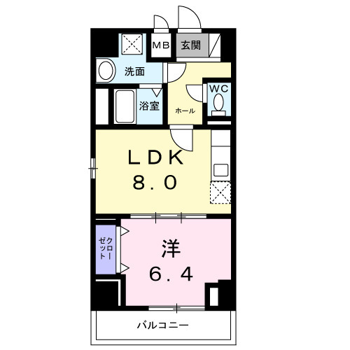 ココ クレメント 2の間取り