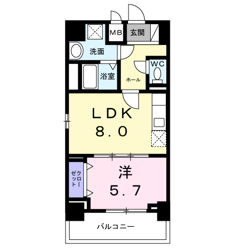 ココ クレメント 2の間取り