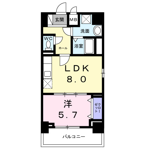 ココ クレメント 2の間取り