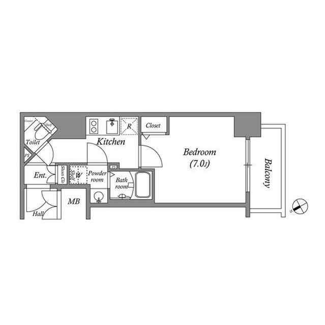 エスリード新栄テセラの間取り