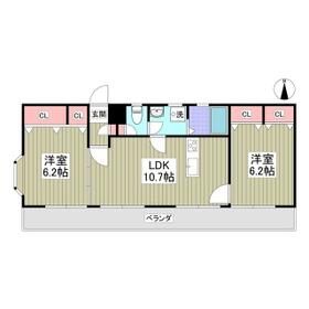 パームヴィラ鴨居の間取り