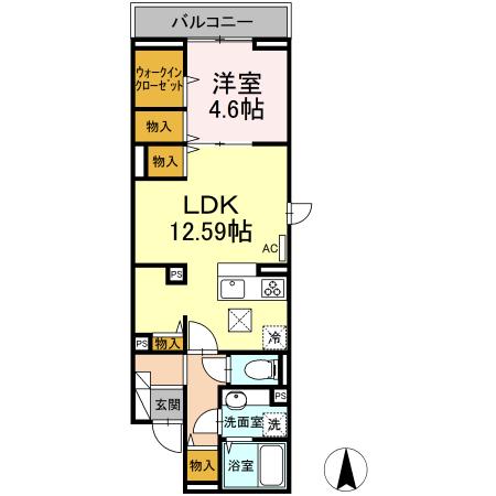 アンジュール蒲田の間取り
