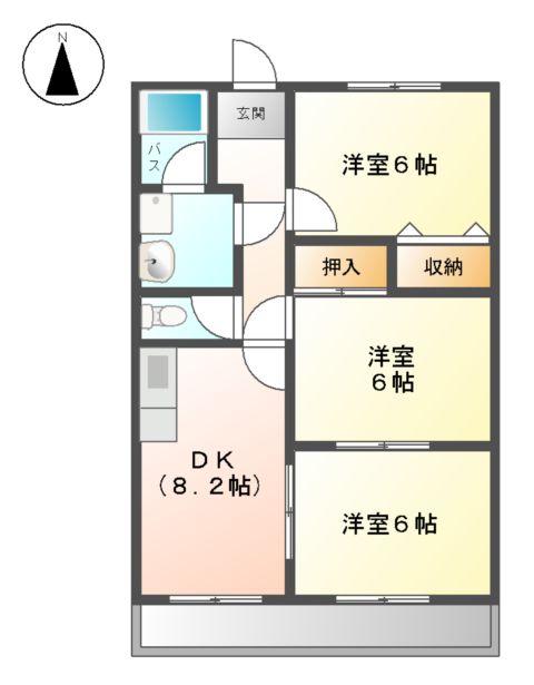ベルメゾンの間取り
