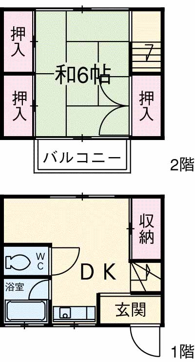 杉崎アパートの間取り
