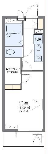 レオパレスFALCONの間取り