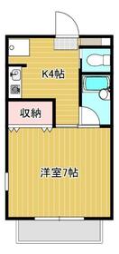 ハイツ・イワタTaoの間取り