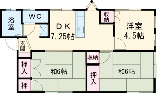 ハイブリッジ栢山の間取り