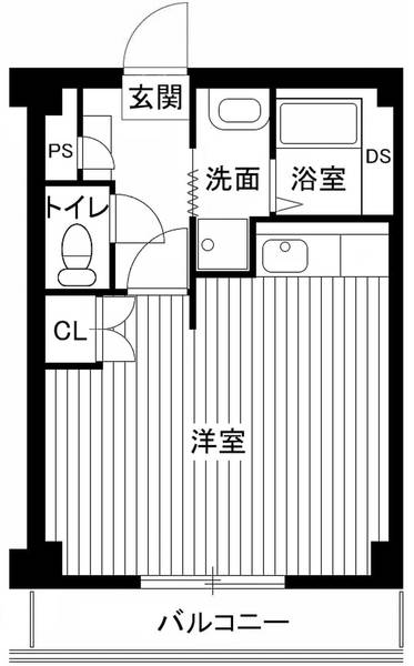 ビレッジハウス治明2号棟の間取り