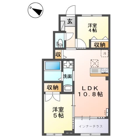 フォレスト蟹ヶ坂の間取り