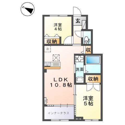 フォレスト蟹ヶ坂の間取り