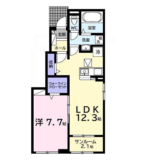 リバーサイド慶・01010号室の間取り
