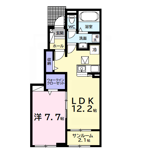リバーサイド慶・01020号室の間取り