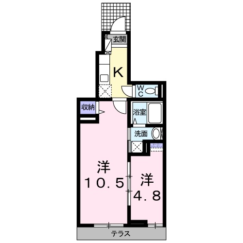 カーサアルドーレⅠの間取り