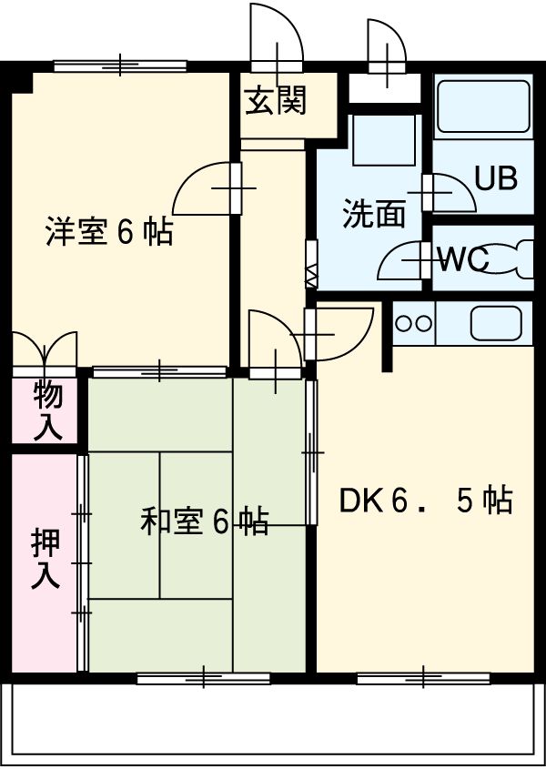 サンテラスあさひの間取り