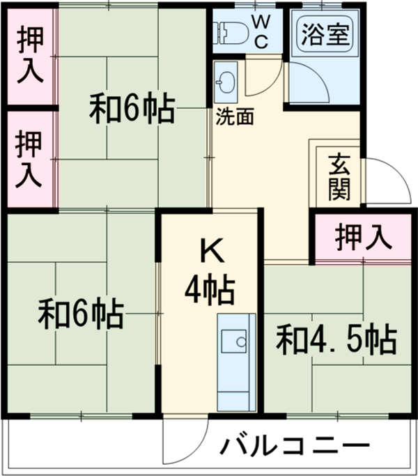 井上ハイツの間取り