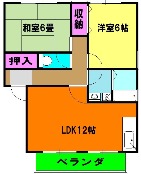 ブルーパールBの間取り