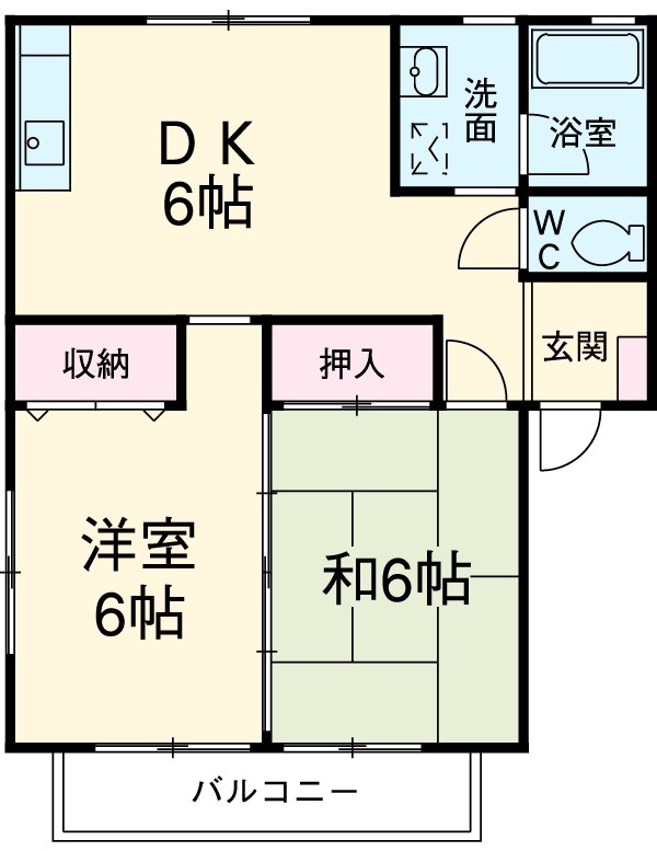 光ハイツの間取り
