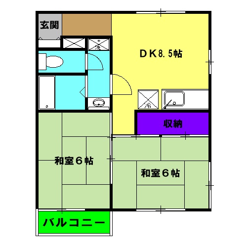 エクセル谷津の間取り