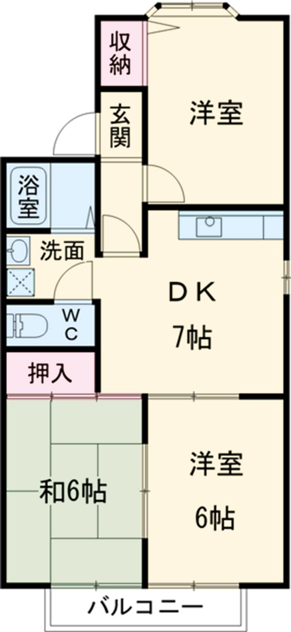 オプティマⅡ Aの間取り