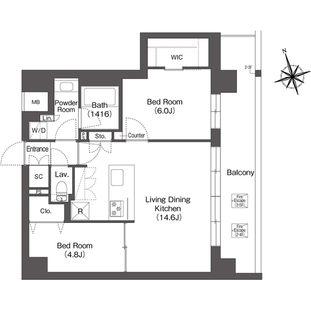 ルーウェ東大泉の間取り