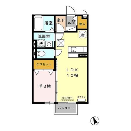 エクレール・コート ⅠⅡⅢの間取り