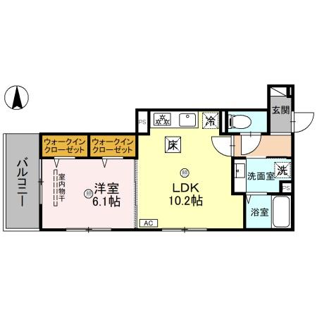 GRAMM深草 Southの間取り