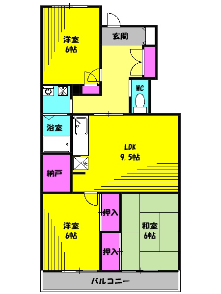 グリーンヒルズの間取り