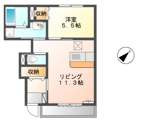 リリーワイズの間取り