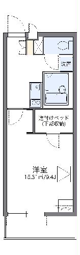 レオパレスルームス北越の間取り