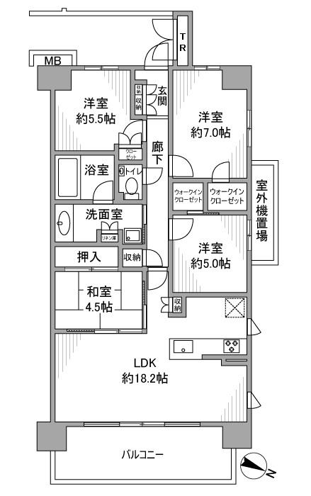 プラウド八事ガーデンの間取り