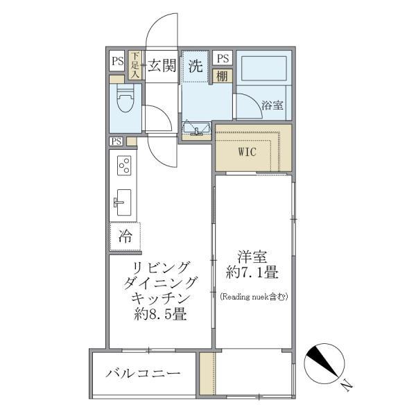 ＣＯＭＰＯＳＩＴＥ　大井町　ＨＩＬＬＴＯＰ・301号室の間取り