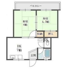 西村マンションの間取り