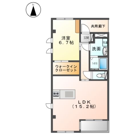 ソレイユ アオの間取り