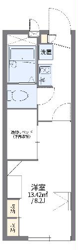 レオパレスイクシードⅡの間取り