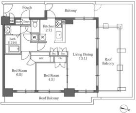 LaSante広尾の間取り