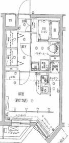 スクエアシティ新蒲田・402号室の間取り